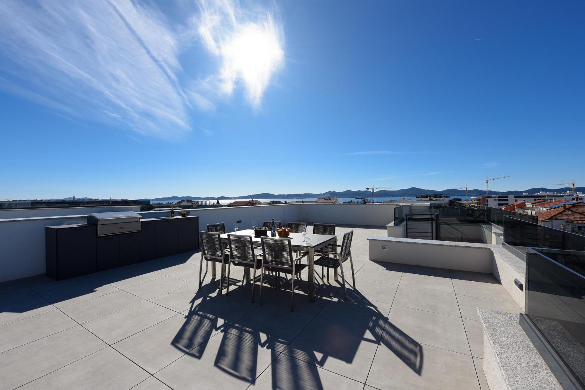 Fux Penthouse Whirlpool Meerblick Zadar Buitenkant foto